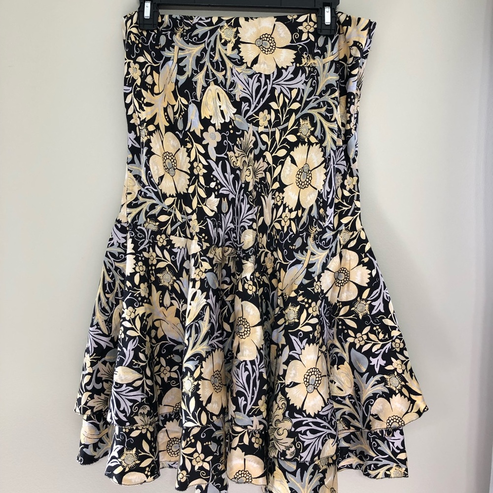 Sigird Olsen 100% silk floral skirt